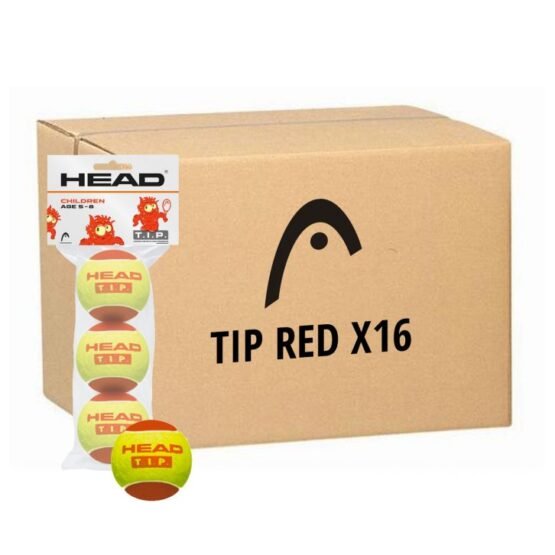 HEAD TIP RED ΚΟΥΤΑ 16Χ3 BALL POLYBAG ΜΠΑΛΑΚΙΑ TENNIS