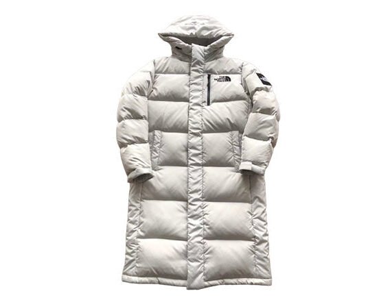 THE NORTH FACE WHITE LONG PUFFER JACKET