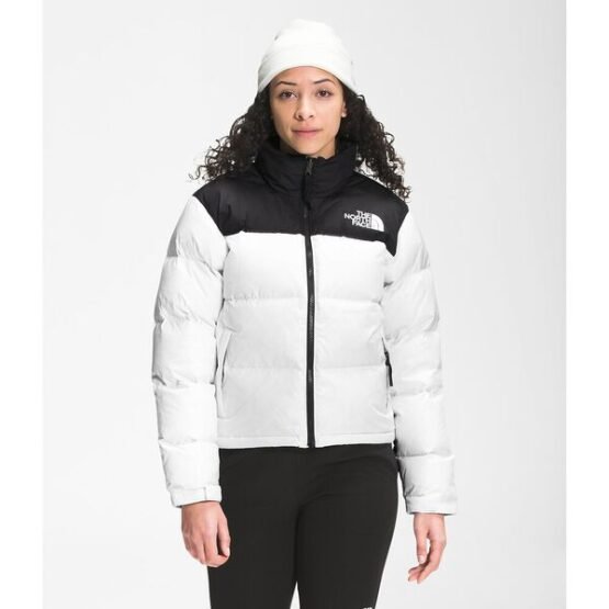 THE NORTH FACE WHITE PUFFER JACKET