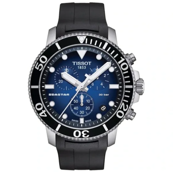 TISSOT T- SPORT SEASTAR 1000 POWERMATIC 80 BLACK RUBBER