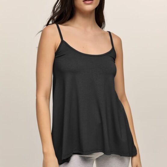 ΜΠΛΟΥΖΑ VISCOSE ΤΙΡΑΝΤΑΚΙ ΜΑΥΡΟ