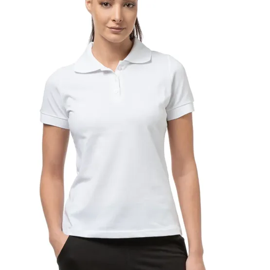 ΓΥΝΑΙΚΕΙΑ ΜΠΛΟΥΖΑ ΠΙΚΕ ΜΟΝΟΧΡΩΜΗ ΛΕΥΚΟ