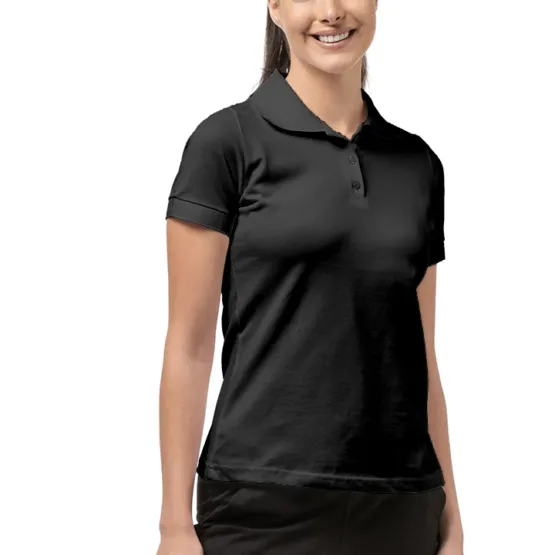 ΓΥΝΑΙΚΕΙΑ ΜΠΛΟΥΖΑ ΠΙΚΕ ΜΟΝΟΧΡΩΜΗ ΜΑΥΡΟ